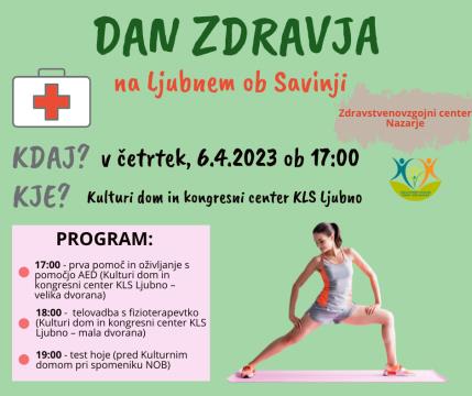 VABILO: Dan zdravja na Ljubnem